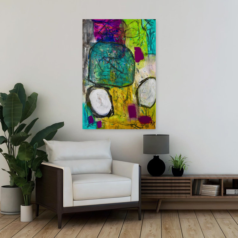 Art contemporain, art contemporain abstrait, H 36 po x l 24 po