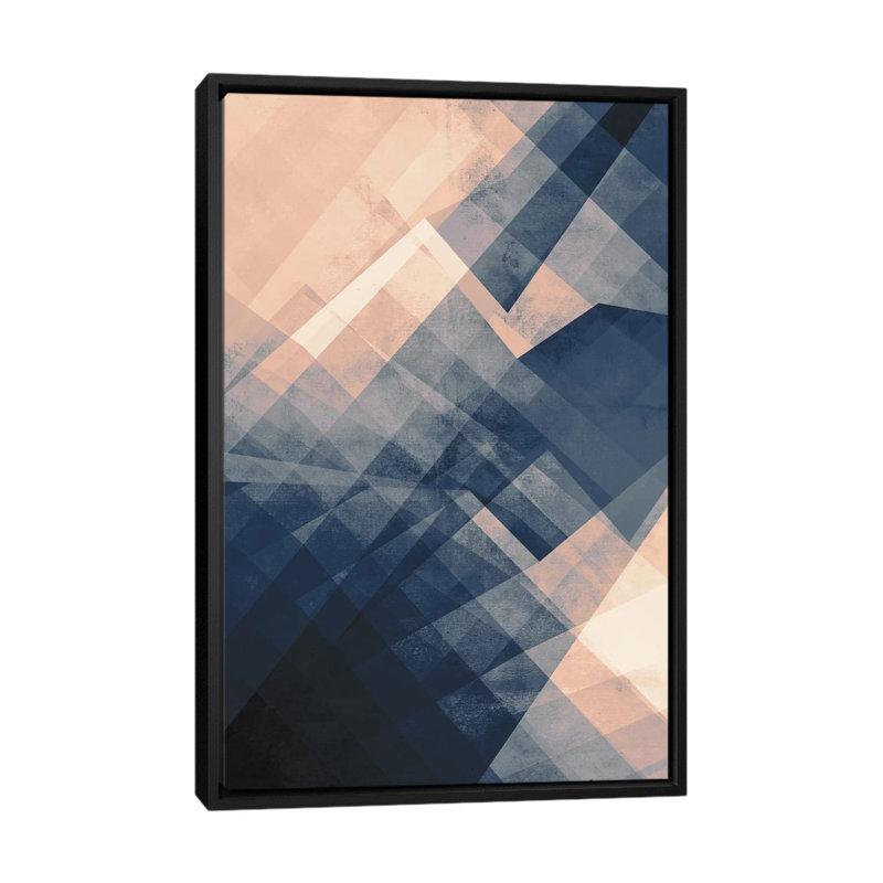 « convergence », reproduction d’impression sur toile tendue, H 26 po x l 18 po x P 1,5 po, Toile avec cadre noir