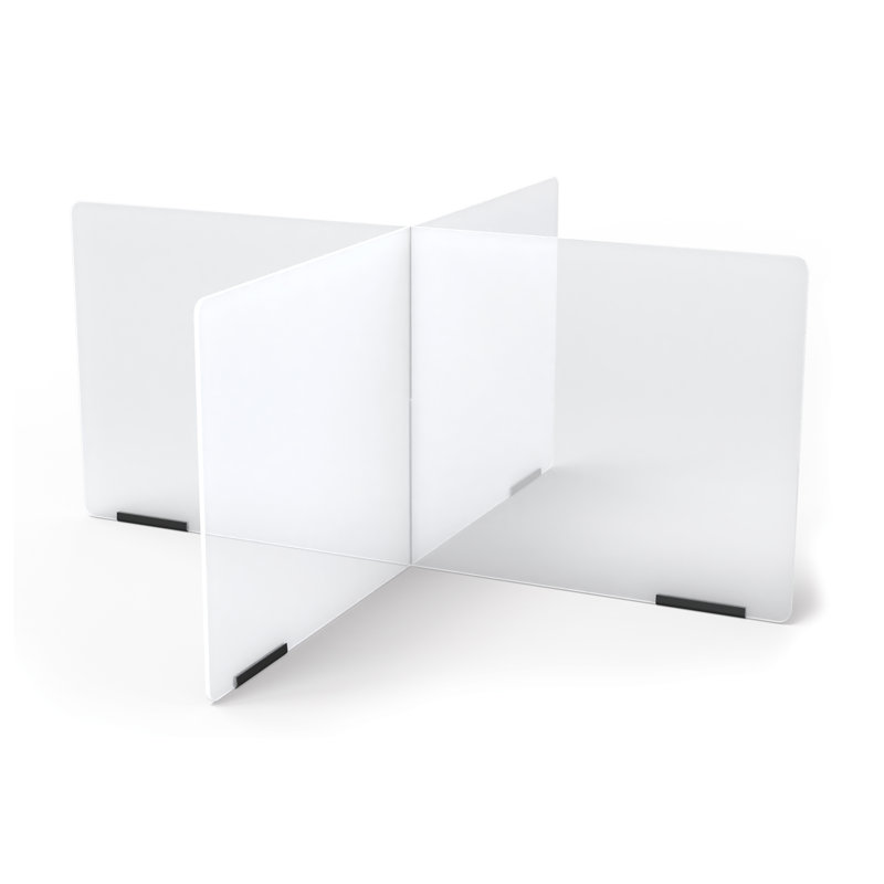Jonti-Craft® See-Thru - 4 séparateurs de table, H 16 po x l 35,5 po x P 35,5 po