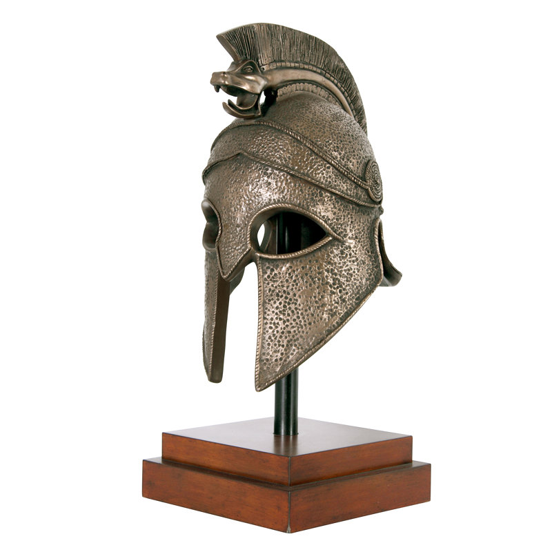 Macedonian Battle Helmet Sculpture