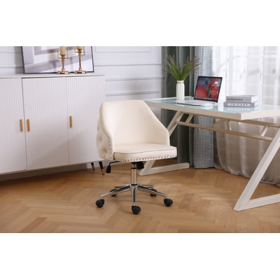 Chaise de travail en velours Julie