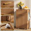 Armoire à poubelle 13 gallons, poubelle escamotable cannelée de 20 po avec tiroir et 3 crochets, armoire à linge en bois pour la cuisine, le salon, la chambre à coucher-133255845