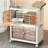 JOYBOS Foldable Storage Cabinet with Transparent Doors, Stackable Closet Organizer Bin for Clothes, Toys, Pantry Items, White
