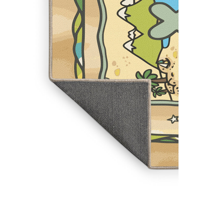Tapis pour enfants Sunside Sails Pirates, Rectangulaire 2 pi x 3 pi