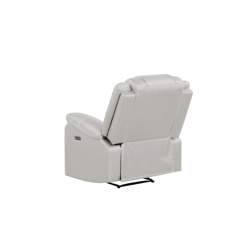 Jahshaun 36'' Upholstered Recliner, White