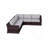 Outdoor Resin Wicker Seating Set With Cushions Fully Assembled For Instant Use