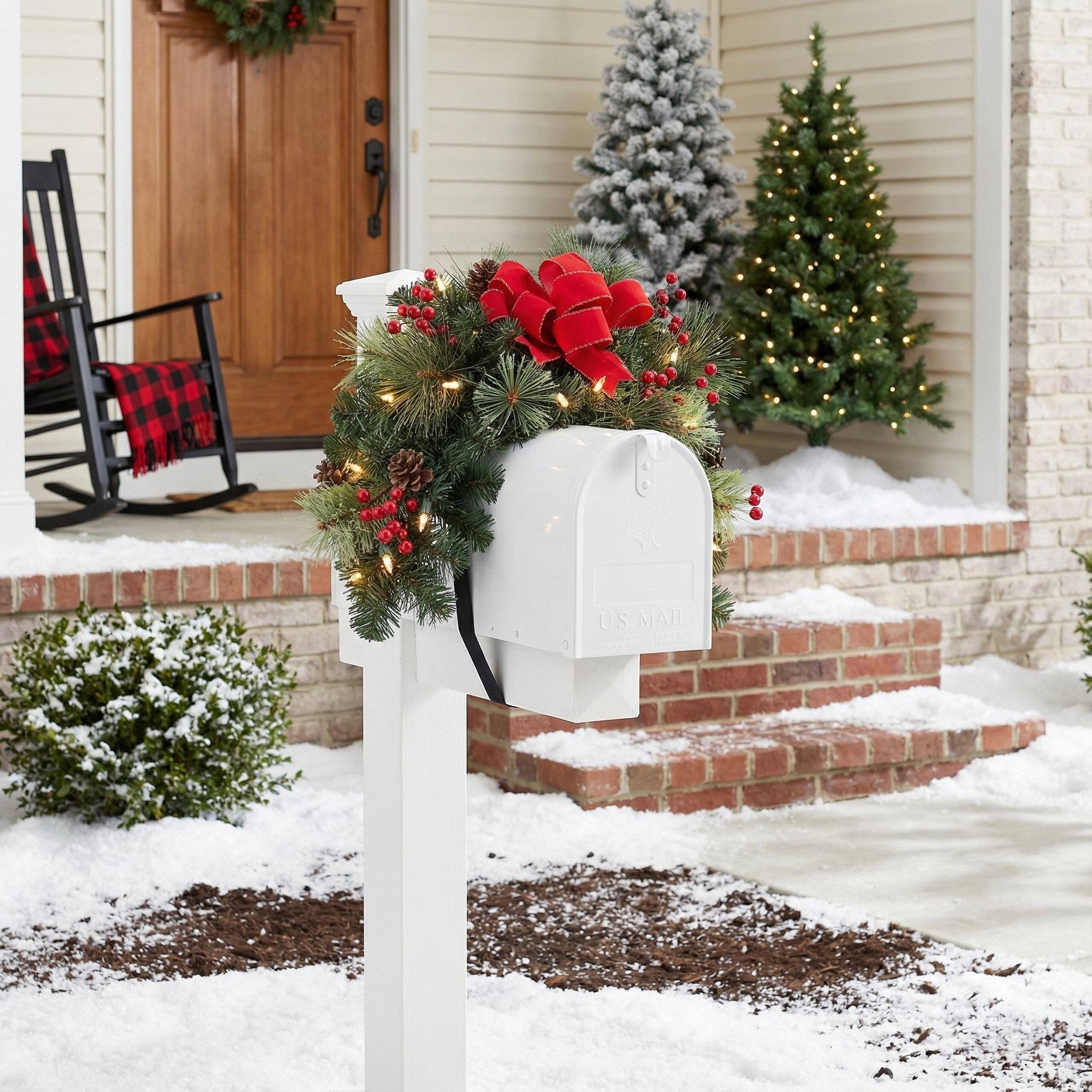 Hafner Lighted Faux Pine Swag