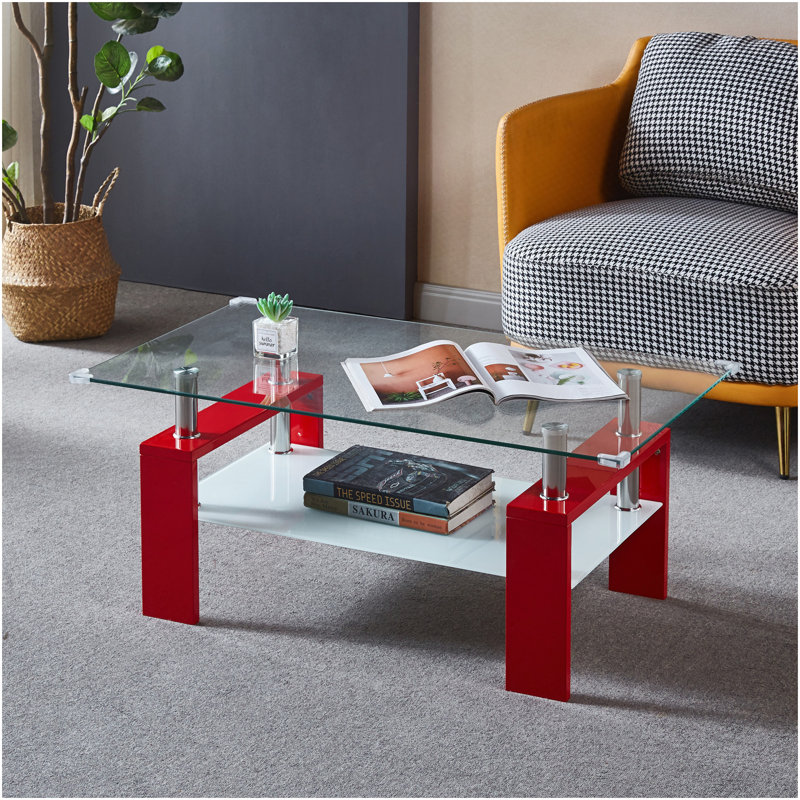 Table basse Artisan, Rouge