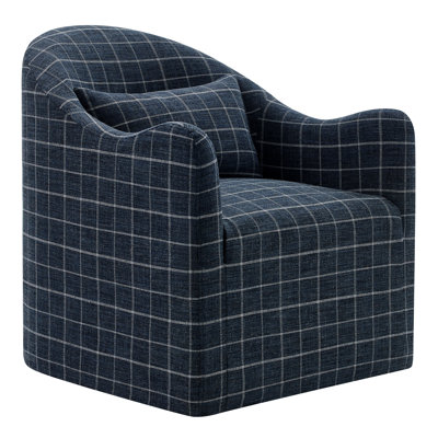 Fauteuil d'appoint en mélange de lin Fyfe