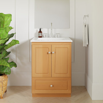 Meuble-lavabo en aulne naturel l 25 po x P 22 po x H 35 po Ultraline