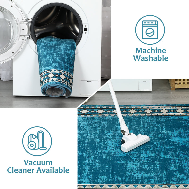 Tapis Izayuh avec envers antidérapant, Tapis de couloir 2 pi x 6 pi