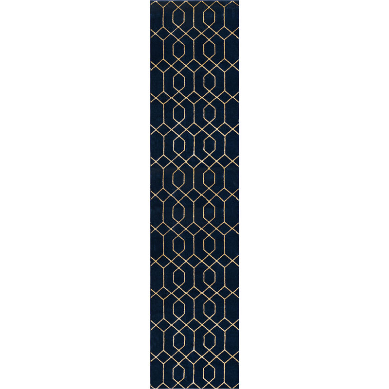 Tapis contemporain Corando, Tapis de couloir 2 pi 7 po x 12 pi