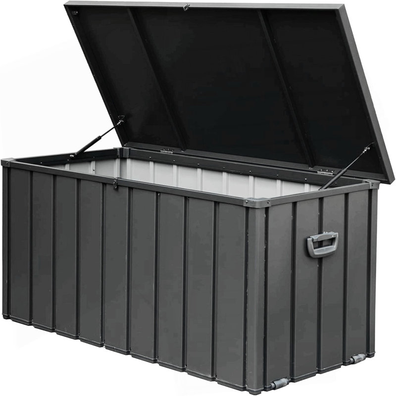 Outdoor Storage Deck Box Waterproof, Large Patio Storage Bin For Outside Cushions, Throw Pillows, Garden Tools, Lockable
