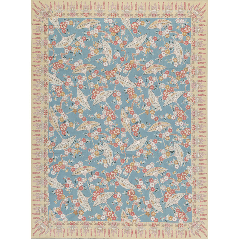 Aubusson Renaissance Wool Floral Area Rug