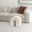 Modern Arch Shaped Plush Ottoman Foot Stool-1146775658