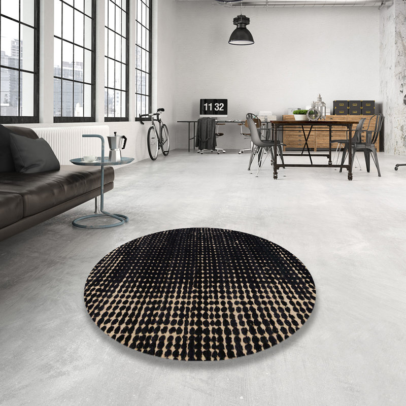Tapis abstrait moderne Vintondale 5337, Rond 6 pi