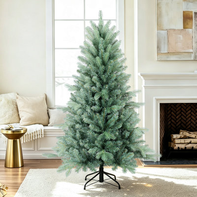 Arbre de Noël artificiel épinette bleue non éclairé 