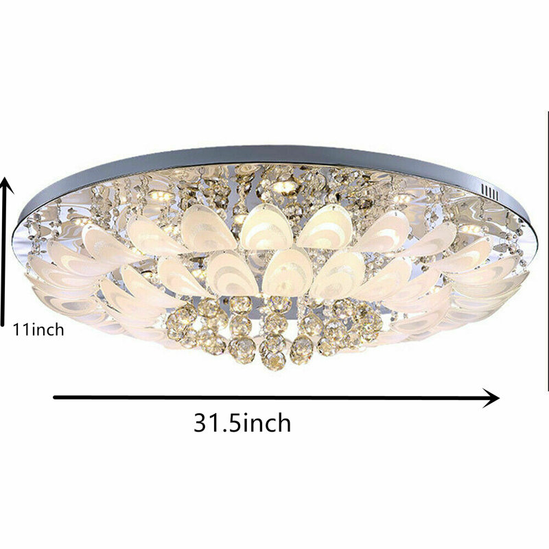 Zarrukh Crystal LED Flush Mount