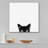 Chat noir sur toile-88315146