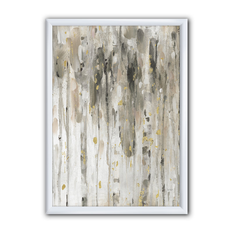« the modern gray forest iv », reproduction d’art sur toile, H 40 po x l 30 po x P 1,5 po, Cadre blanc