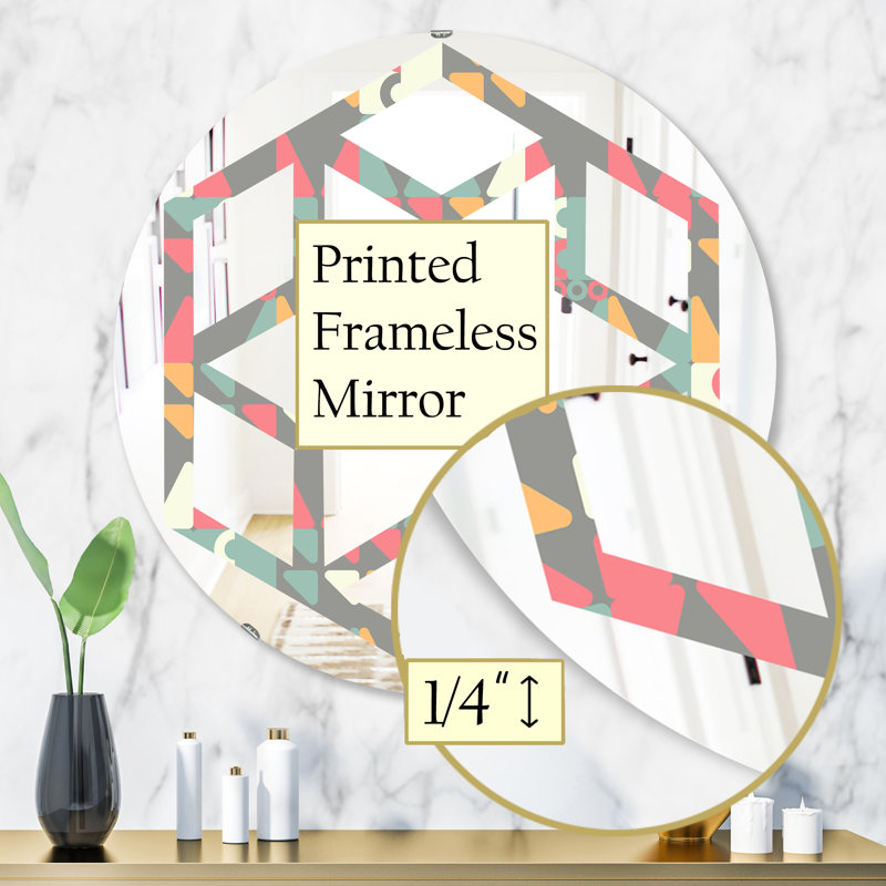 Miroir mural Quatrefoil, H 31,5 po x l po