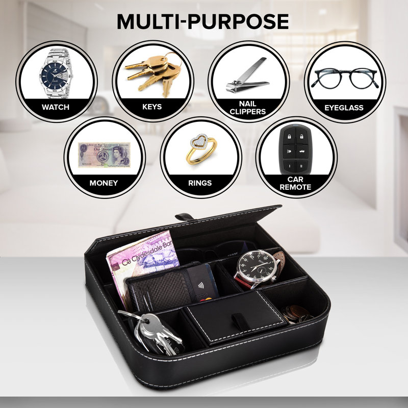 Leather Desk Organiser Set