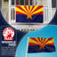 Drapeau de l'État de l'Arizona à double face à 3 plis Anley - 3 x 5 pi - le plus résistant et le plus durable de l'Arizona