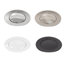 Baignoire autoportante blanche Carissa de 55 pouces avec drain noir mat et garniture de trop-plein
