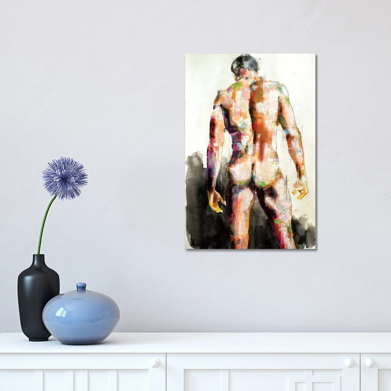 Male Back 7-30-19 by Thomas Donaldson - Wrapped Canvas Print, Wrapped Canvas, 30.48 cm H x 45.72 cm W