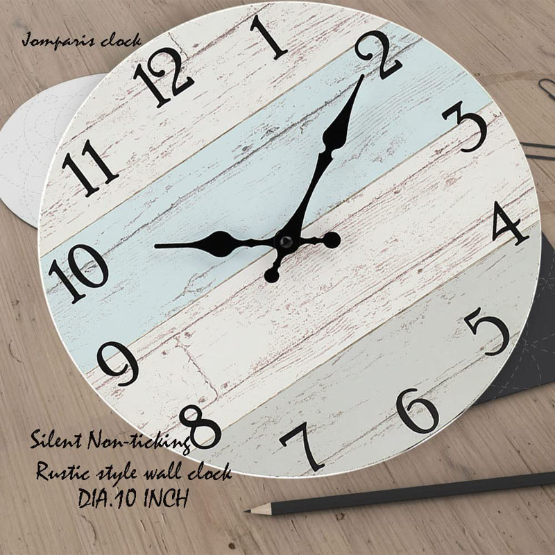Solid + Manufactured Wood Wall Clock