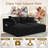 Masir Boneless Sleeper Couch,Double Chaises Lounge With Pillows, Could Plush Corduroy-515763129