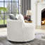 Fauteuil d'appoint rembourré avec roulettes-740088607