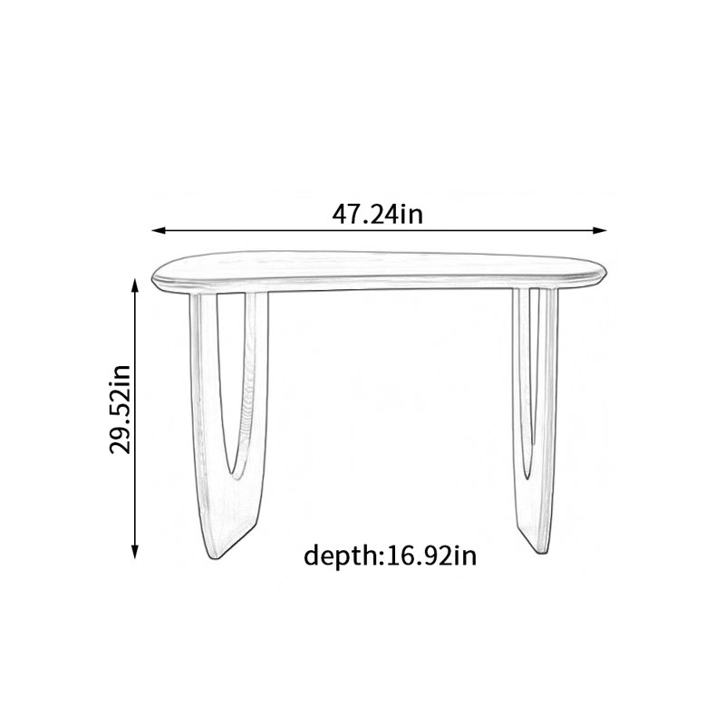 Kohen, H 29,52 po x l 47,24 po x P 16,92 po