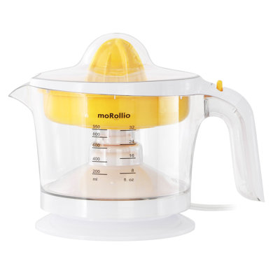 moRollio 32 Ounce Compact Electric Citrus Juicer in Yellow