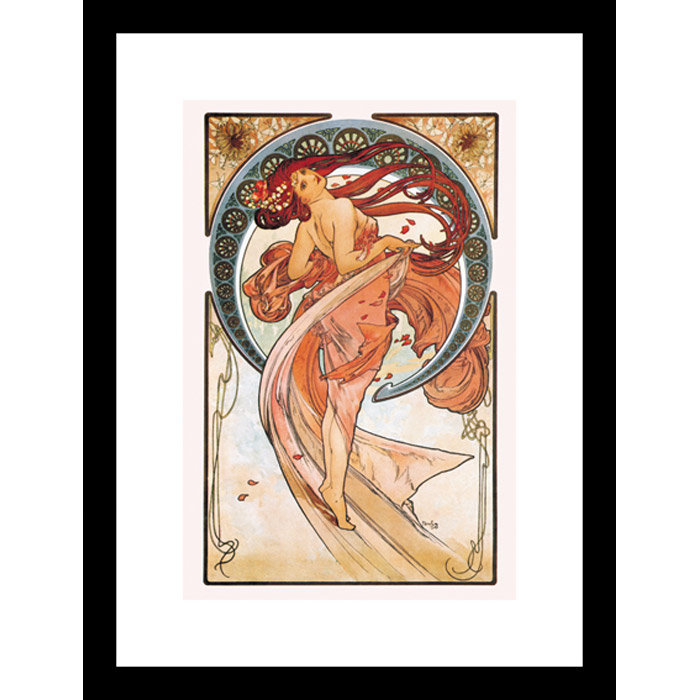 Dance (rose)-impression d’art graphique encadrée, H 30 po x l 20 po x P 1,5 po, Encadré