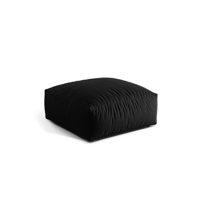 Carlens 106cm Wide Solid Colour Pouffe Ottoman
