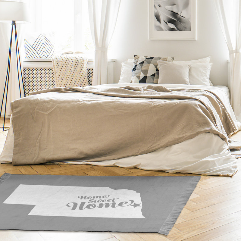 Tapis de zone gris doux home Omaha