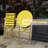 3-Piece Folding Patio Bistro Set with Table and 2 Chairs-873421491