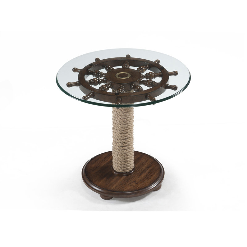 Bartulio Glass Top End Table
