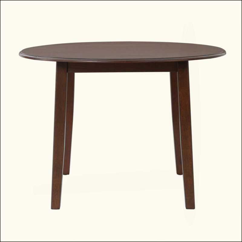 Space-Saving Extendable Folding Round Dining Table, 2-4 People Wood Table with Adjustable Size for Small Apartments & Dining Areas