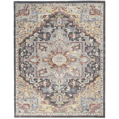 Tapis traditionnel noir Eden