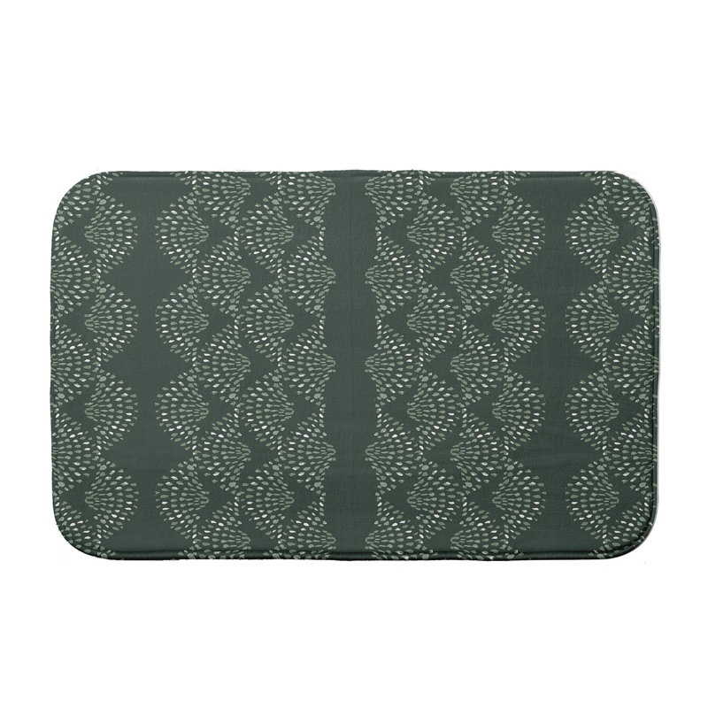 Tapis de bain Hiawassee, l 17 po x L 24 po, Vert