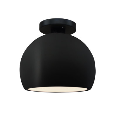 Single Light Ceramic LED Semi Flush Mount