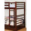 Lit superposé simple de style transitionnel simple avec deux grands tiroirs de rangement sous le lit-392321611