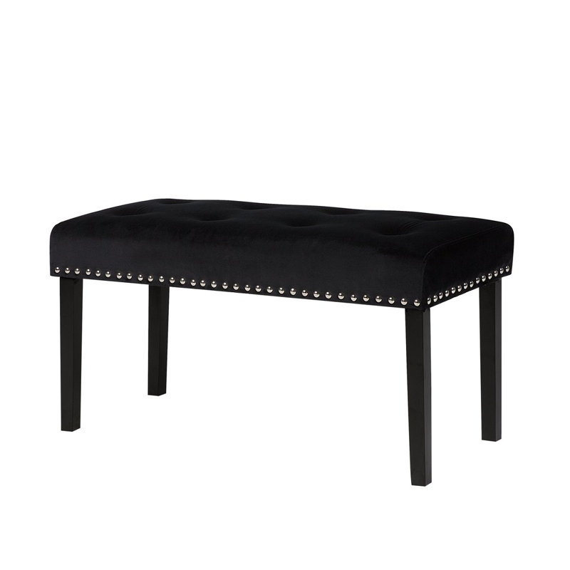 Saffron Walden Upholstered Bench, Black