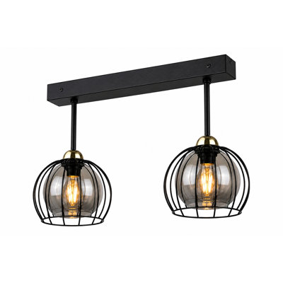 Glass Semi Flush Mount