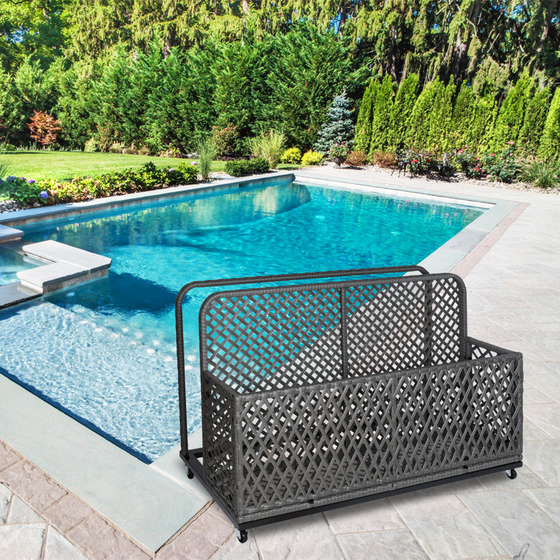 Poolside Float Storage, Outdoor Storage, Patio Poolside Float Storage Basket, Storage Box, Outdoor Pool Caddy