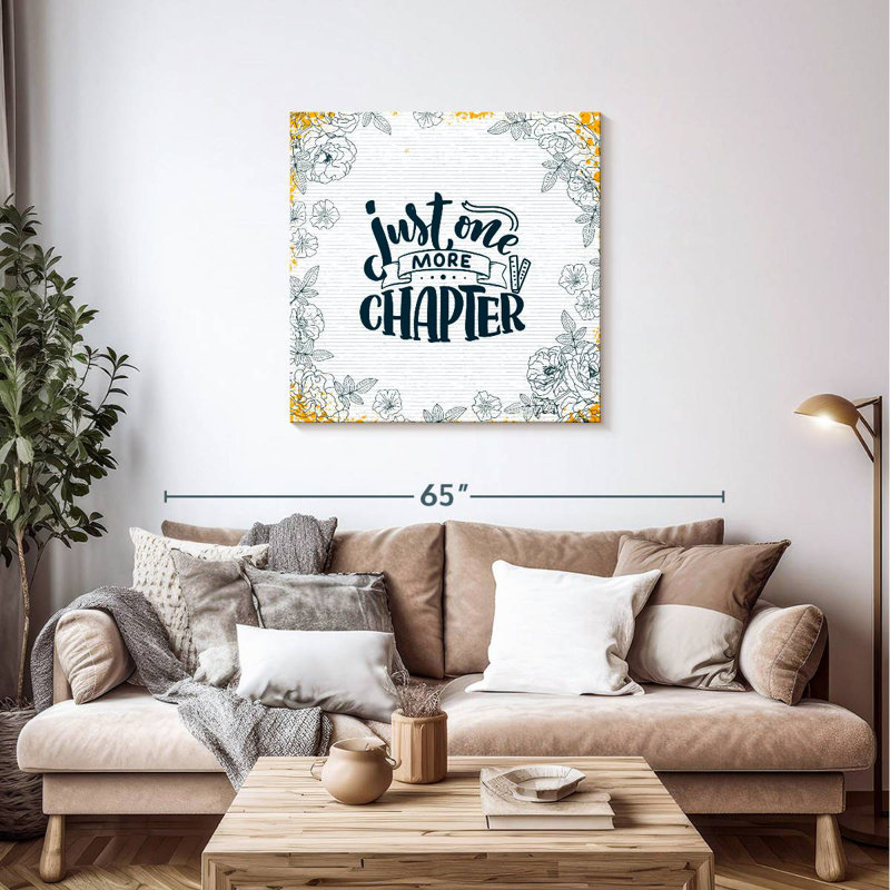 Senne Just One More Chapter, 36" H x 36" W