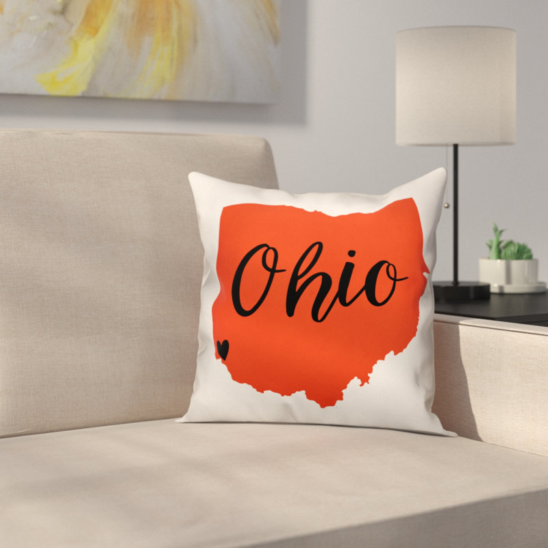 Reversible Throw Pillow, 16" x 16"