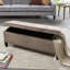 Banc de rangement capitonné à fermeture douce-1703195165